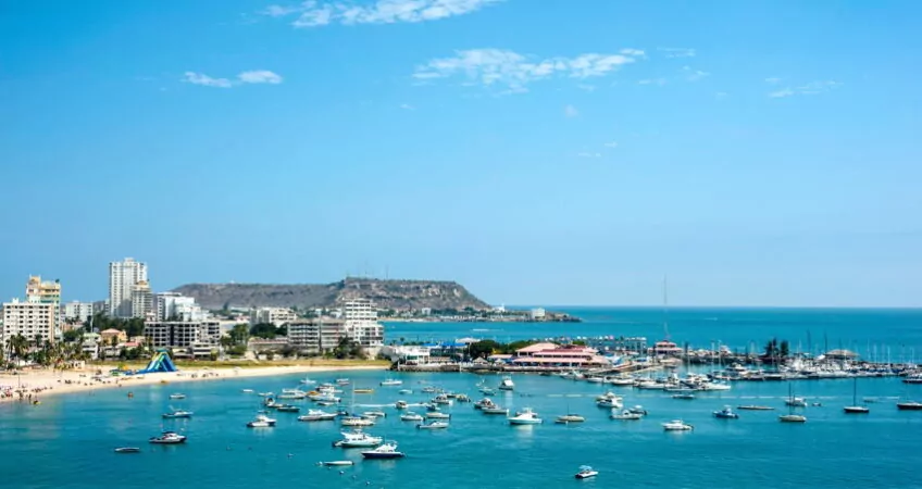 salinas beach town in ecuador