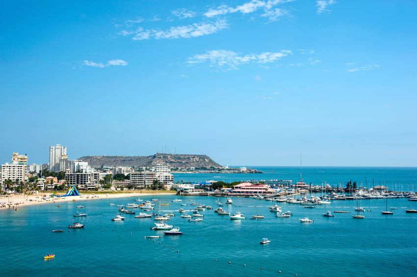 salinas beach town in ecuador