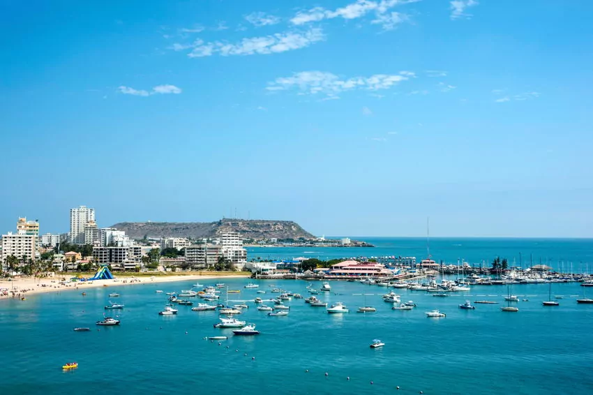 salinas beach town in ecuador
