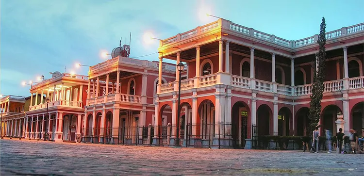 Colonial Granada swuare in Nicaragua.