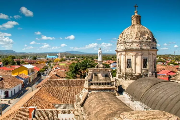 View over the historical center of Granada, Nicaragua