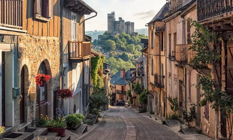 Najac village in the south of France