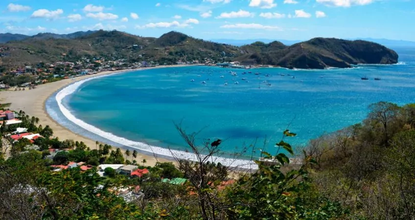 View of tropical beach in Nicaragua