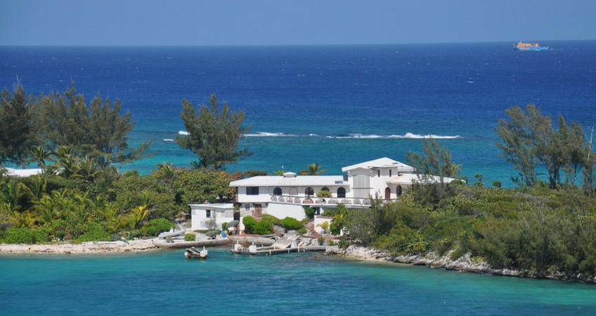 A house by the sea in the Caribbean