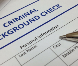 Criminal background form