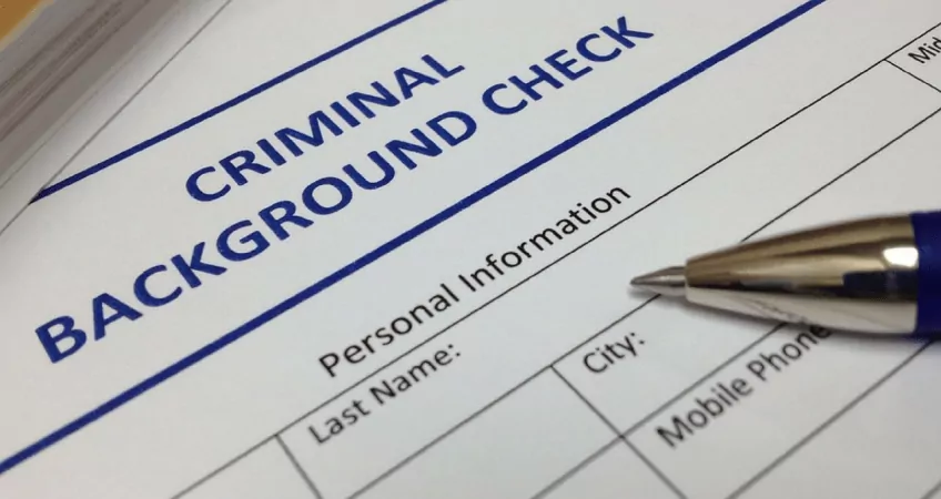 Criminal background form