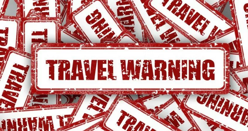 Travel Warning stamps