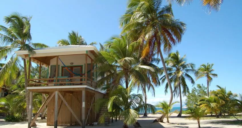 Belize house on stilts