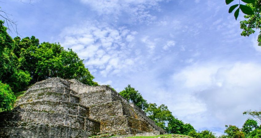 Maya Ruins, Jaguar Temple, in Belize