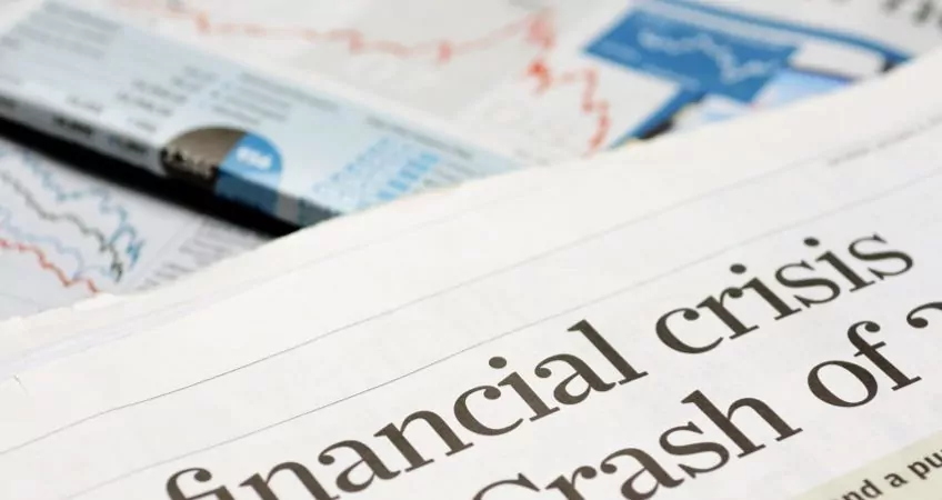 newspapers warning of a financial crisis