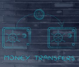 diagram showing money being transferred