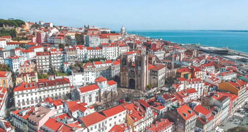 lisbon aerial view