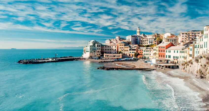 A seaside town in Italy