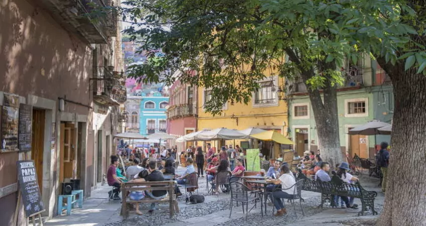 Guanajuato colonial town in Mexico