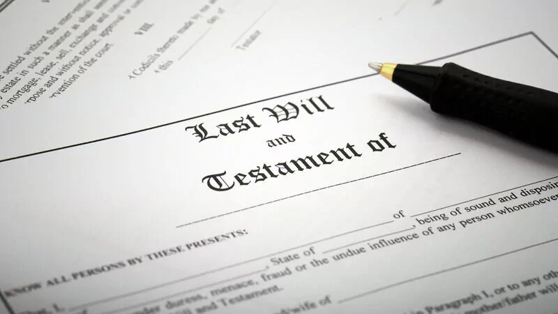 Signing Last Will and Testament