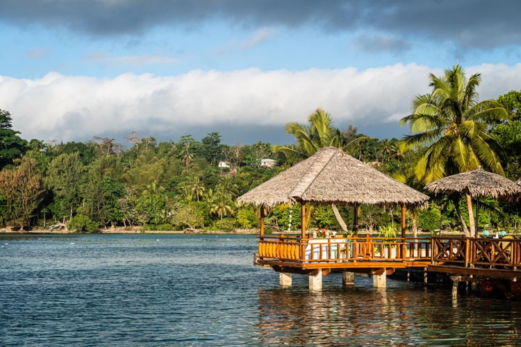 Port Vila lagoon in Vanuatu