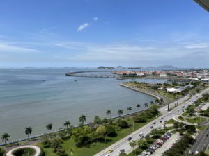 Avenida Balboa view from an apartment in Panama City, Panama