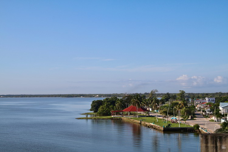 View overlooking Corozal township in Belize