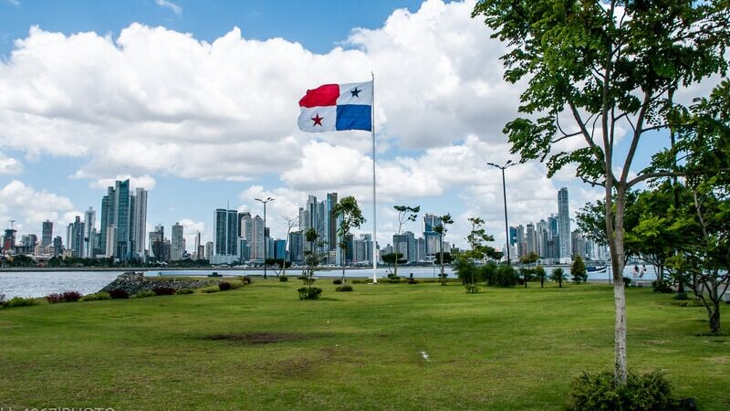 Panama City, Panama on a sunny day