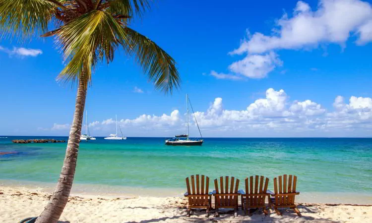 Caribbean beach in Dominican Republic