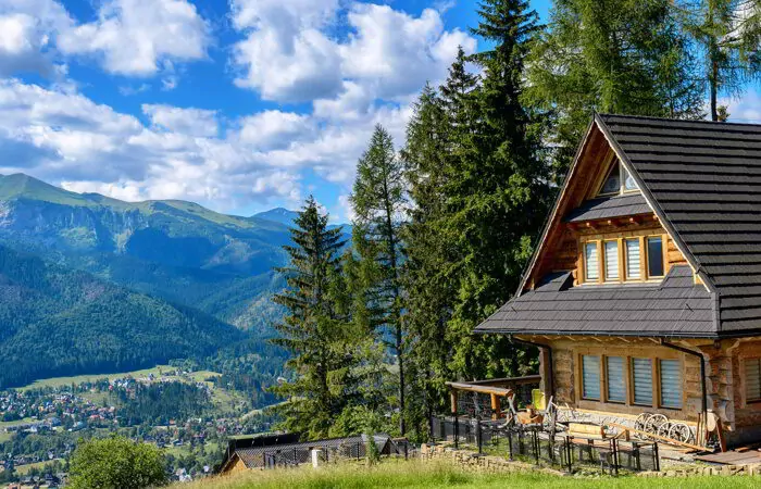 Old rural cottage in the mountains