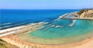 A white sand beach in Northern Cyprus