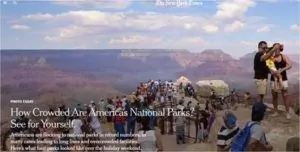 Crowded U.S National Parks