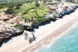 A beautiful beach in Brazil with white sand