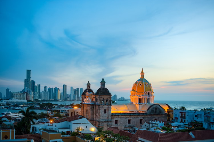 Cityscape, Cartagena de Indias, Colombia.