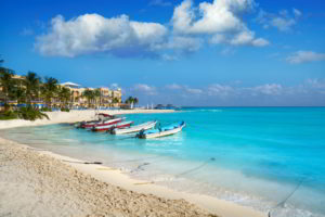 Playa del Carmen beach in Riviera Maya, Mexico