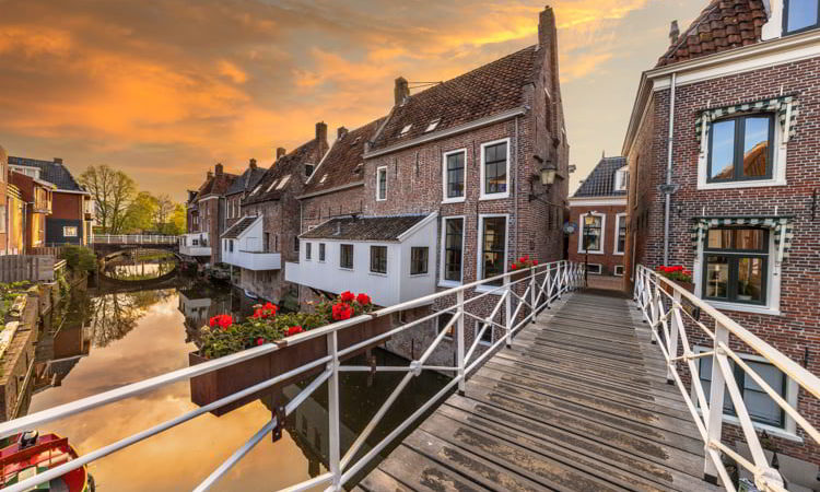 Medieval architecture in Appingedam Netherlands