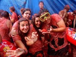 La Tomatina event in Spain