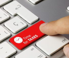 Time for taxes keyboard key