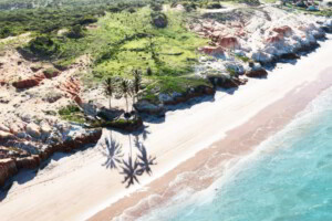 A white sand beach in Brazil