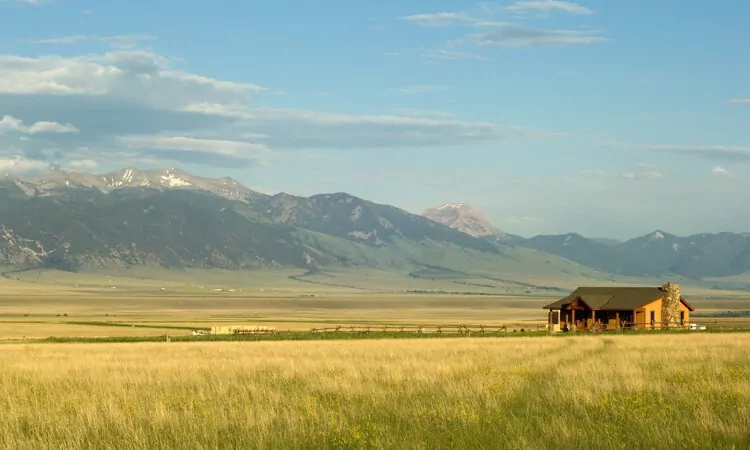 A ranch in Montana. Pioneer Lifestyle