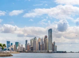 Panoramic view at the Downtown of Panama City, Panama