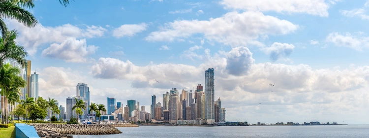 Panoramic view at the Downtown of Panama City, Panama