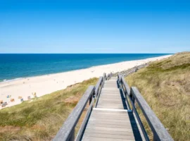 Path to the beach on the island of Sylt, Schleswig-Holstein, Germany
