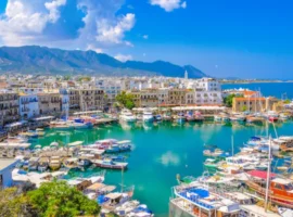 Kyrenia Old Harbour view in North Cyprus