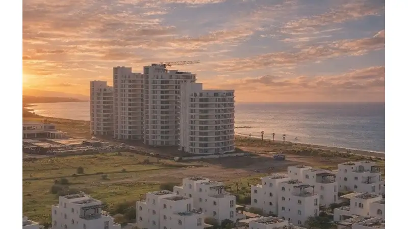coastal resort sunset